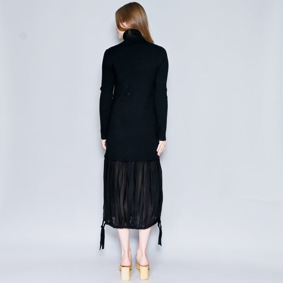 303. TIBI Sculpted Wool Layered Sweater Dress EUC XS - Picture 5 of 7